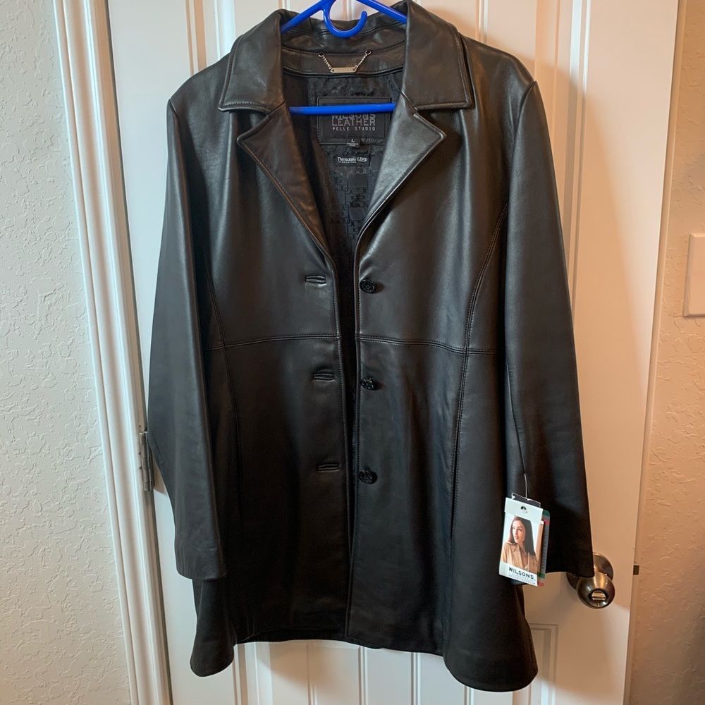 NWT Wilson’s Leather black jacket w/ Thinsulate L